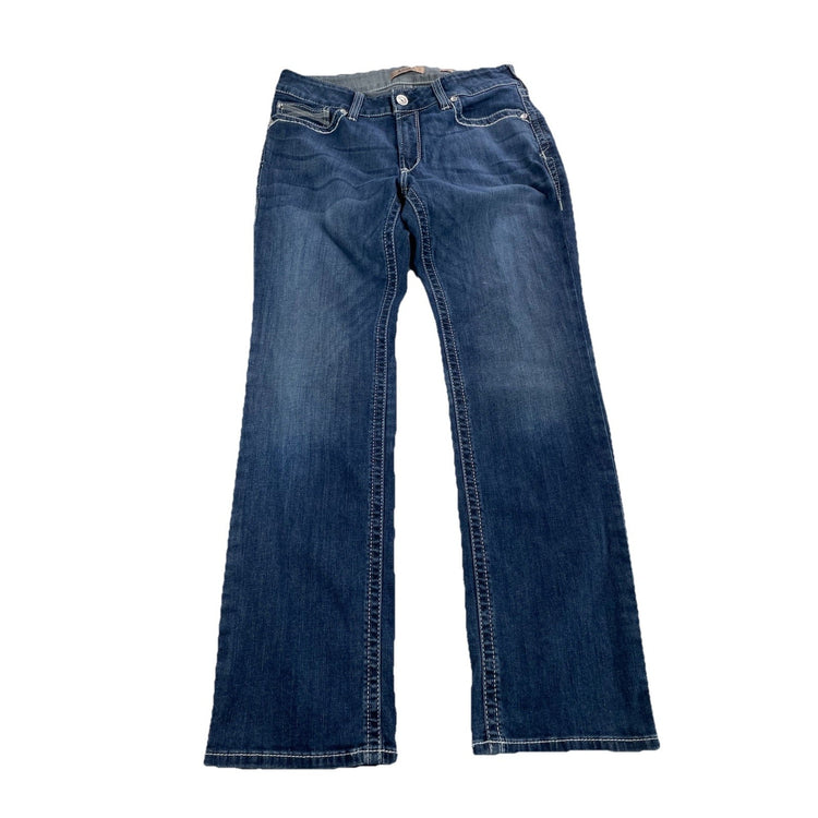 Womens Ariat REAL Denim Mid Rise Straight Blue Jeans Size 31r
