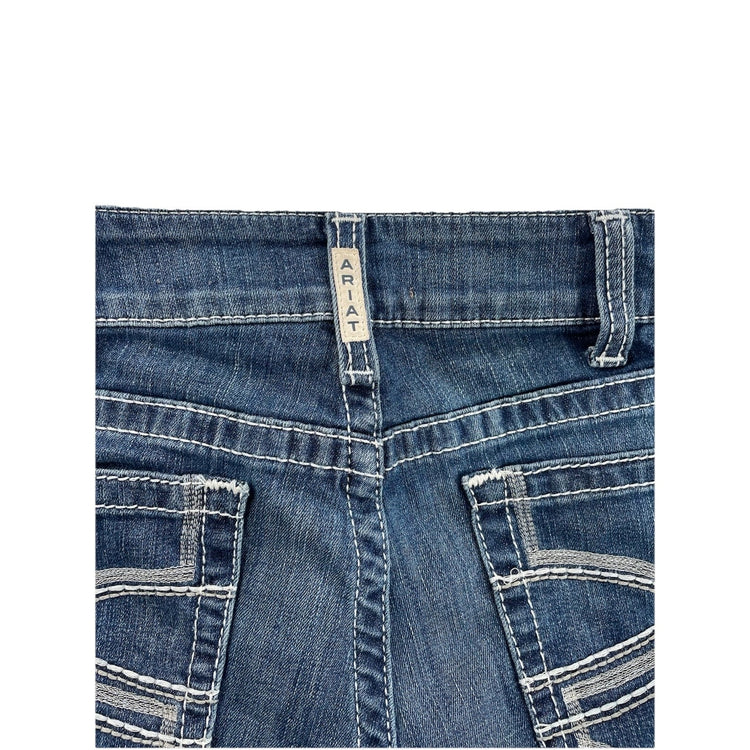 Womens Ariat REAL Denim Mid Rise Straight Blue Jeans Size 31r