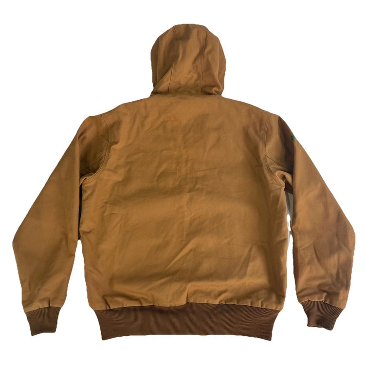 Mens Carhartt Brown Thermal Lined Duck Active Jacket Size M