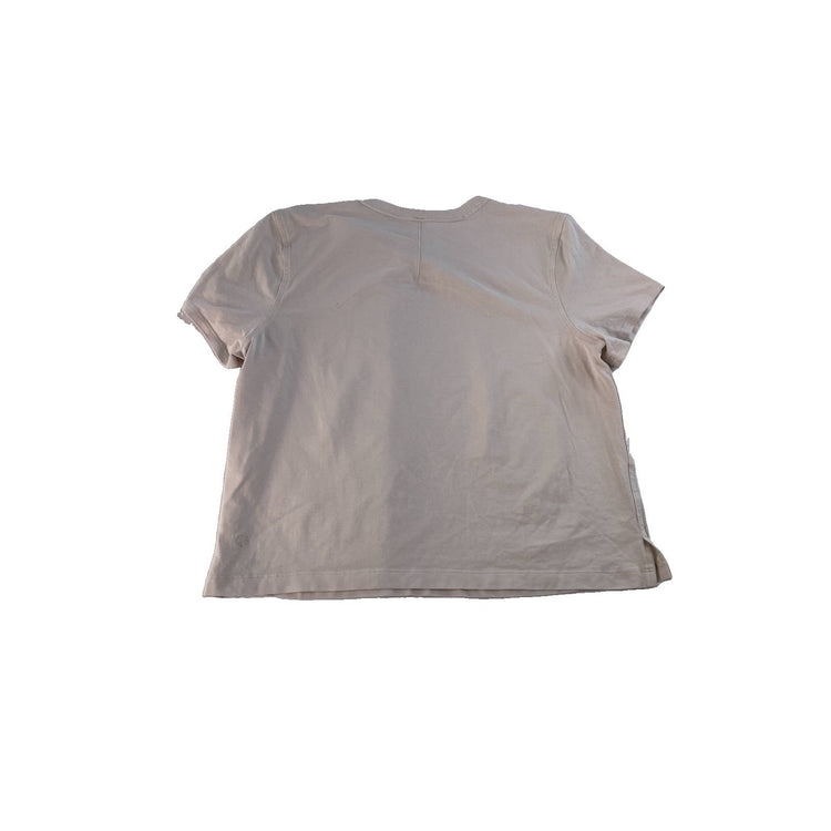 Womens Lululemon Short Sleeve Crewneck T-Shirt Beige Tan Size 4