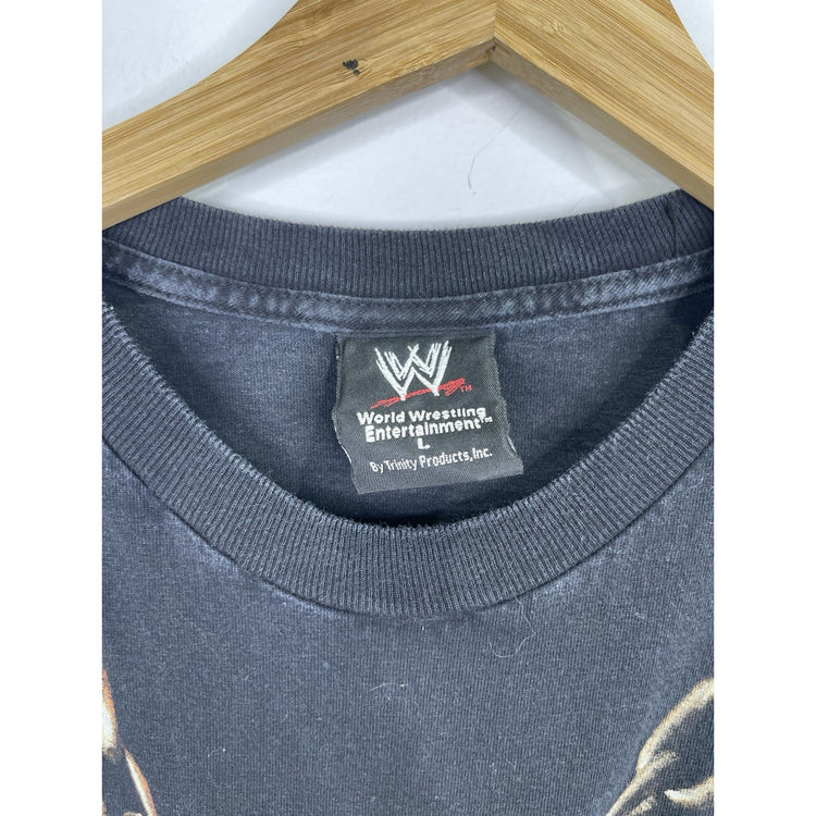 Men’s Black Vintage John Cena WWE Wrestling T-shirt 2002 Chain Gang Sz L