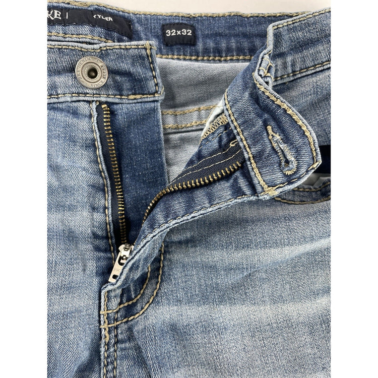 Men’s BKE Tyler Relaxed Straight Light Wash Blue Jeans Size 32x32