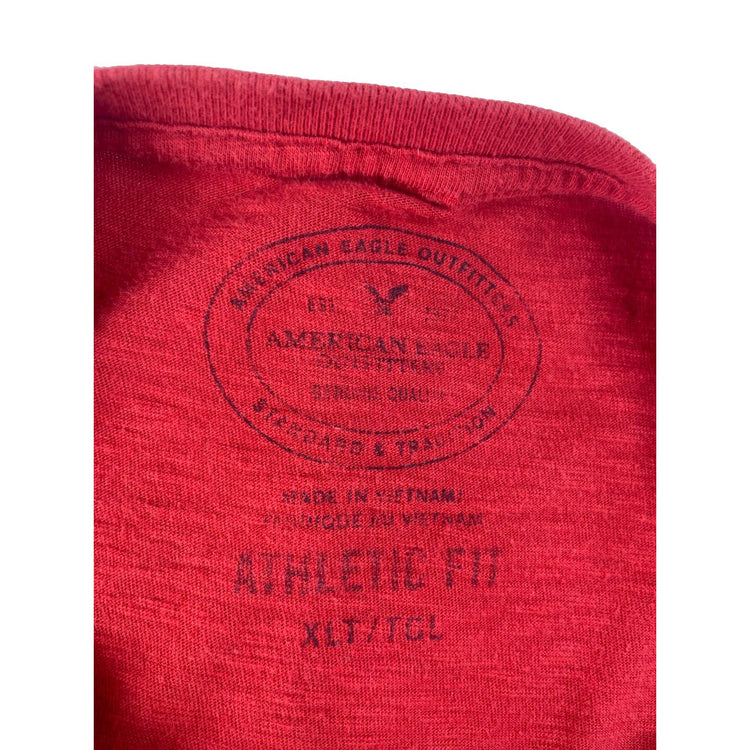 Mens American Eagle Red T Shirt Size XLT