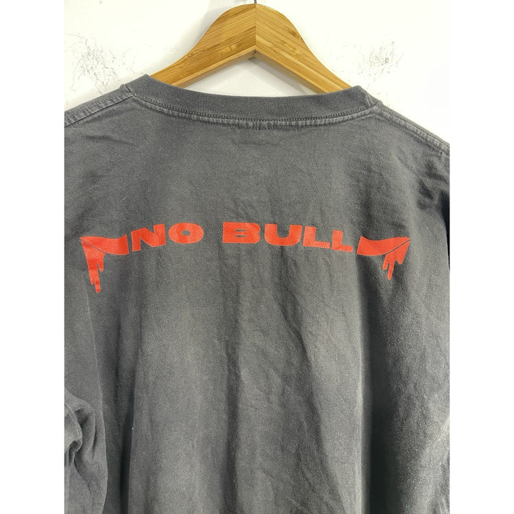 Men’s Vintage AC/DC No Bull Black T-Shirt 1997 Band Tee Double Side Sz XL