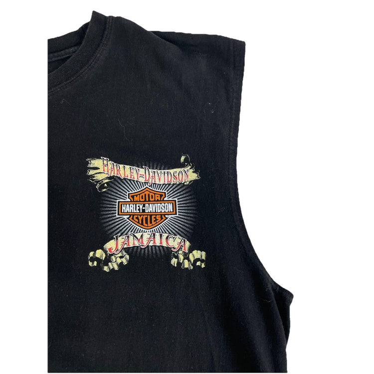 Mens Harley Davidson Motorcycle Black Jamaica Tank Size Xl