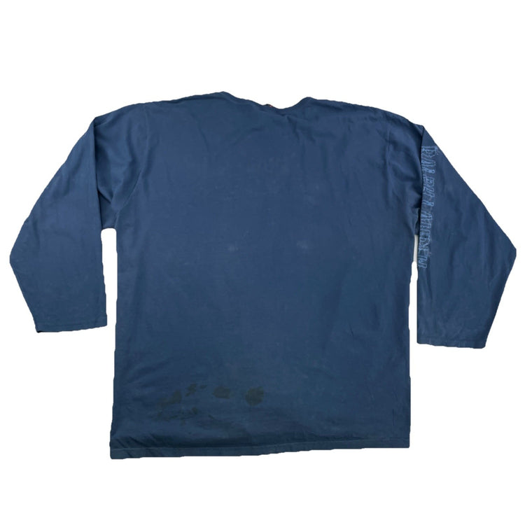 Mens Ralph Lauren Size 5XL Blue ‘Polo Jean Company’ Long Sleeve Shirt