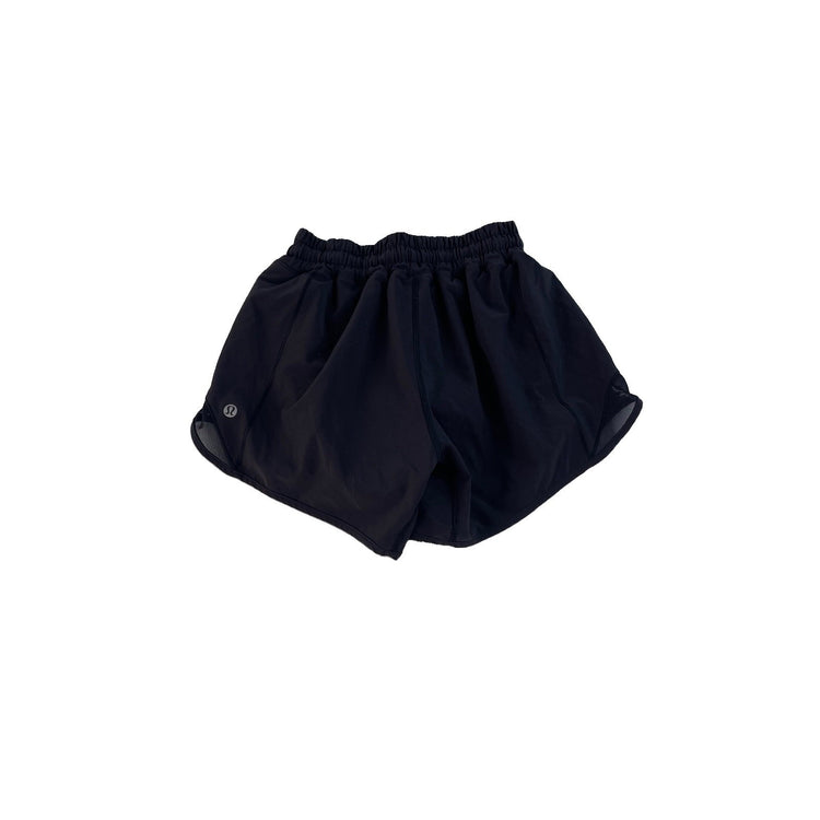 Women's Lululemon Athletic Running Shorts Black Size 2 Tall