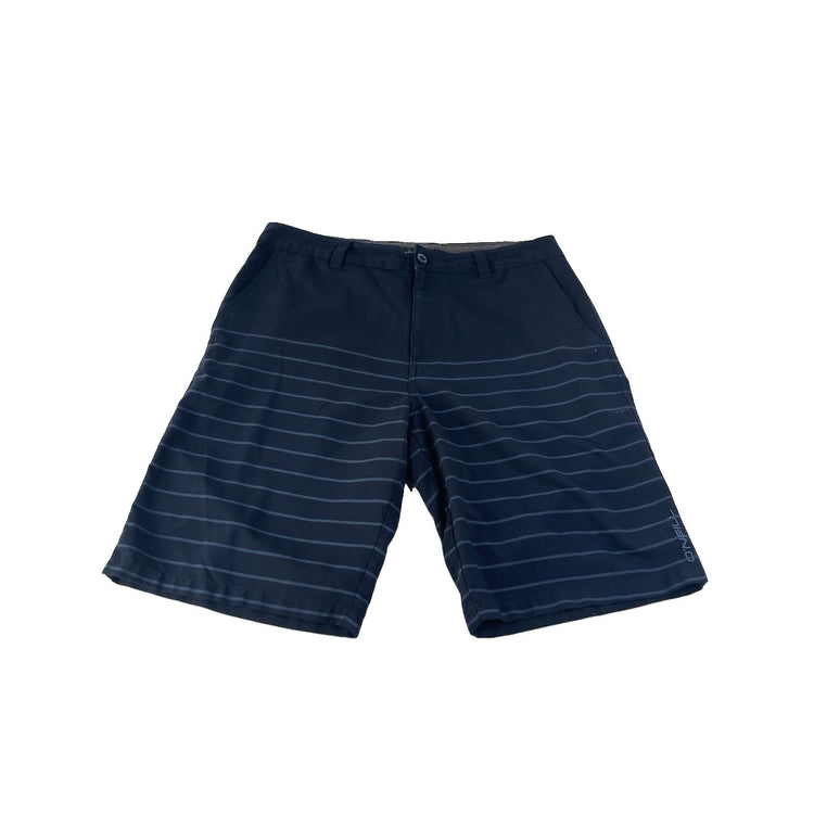 Mens O’Neill Navy Blue Hybrid Board Shorts Size 34