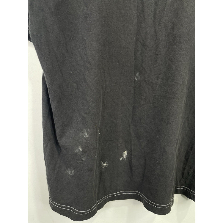 Vtg Y2k Sean John Mens T Shirt Black Graphic Spell Out Heavy Cotton L 16/18