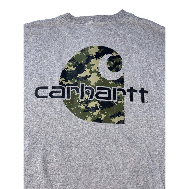 Mens Carhartt Gray Orginal For poor Short Sleeve Pocket T-Shirt Size XL