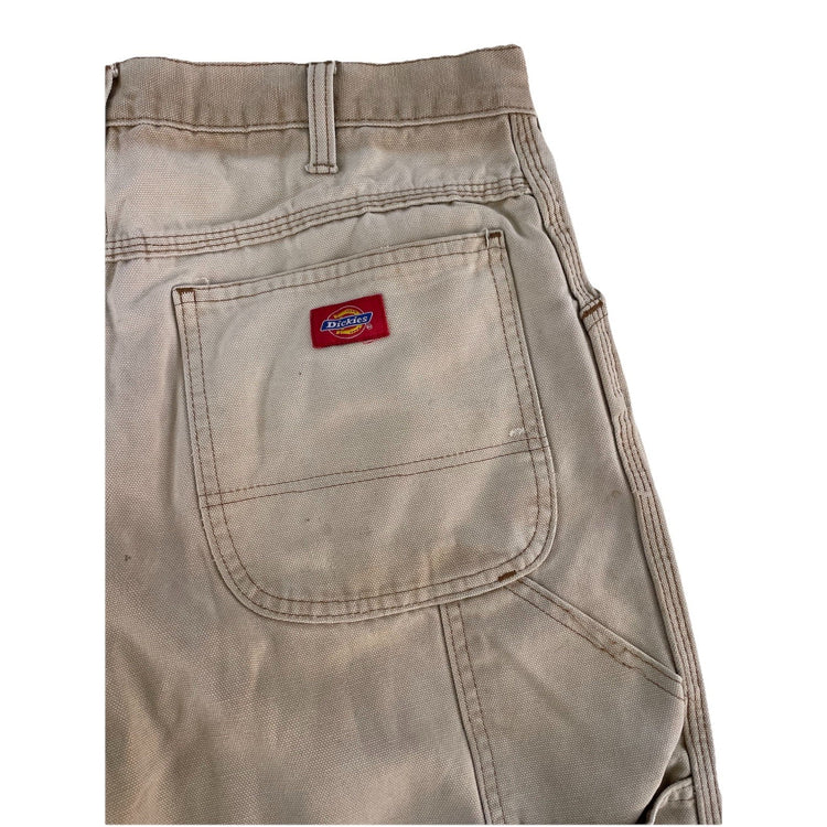 Mens Dickies Light Beige Denim Jeans Size 34X32