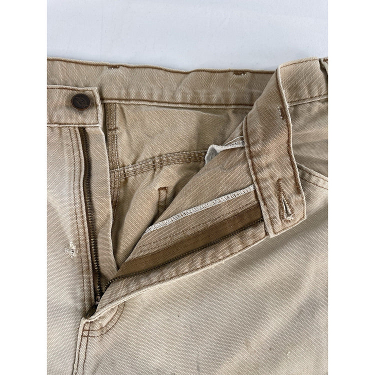 Mens Dickies Light Beige Denim Jeans Size 34X32