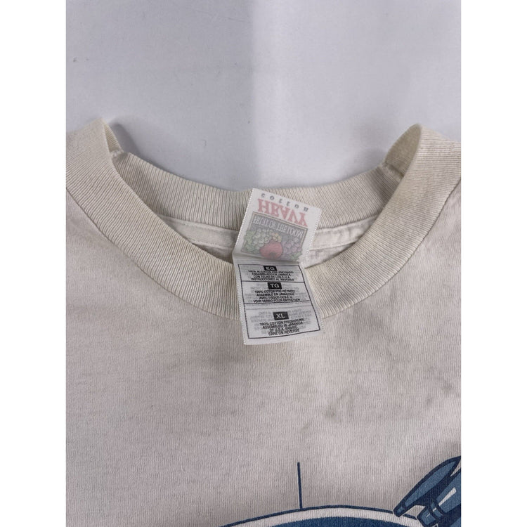 90s Vintage Mens Xl White Rockets Basketball Gallery Furniture