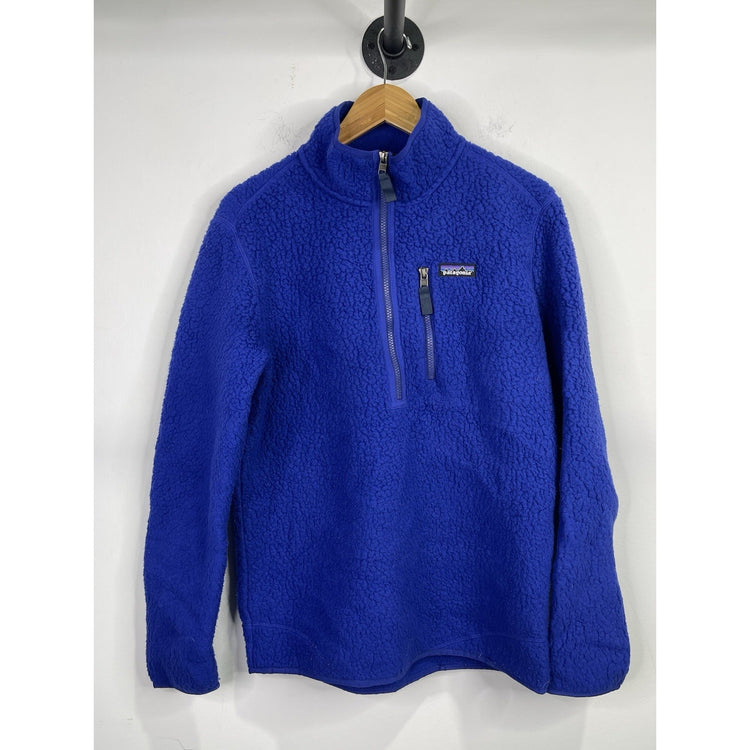 Mens Blue Patagonia Regular Fit Zipper Fleece Mens Size M