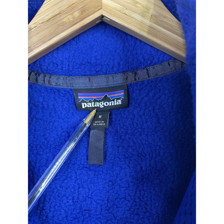 Mens Blue Patagonia Regular Fit Zipper Fleece Mens Size M