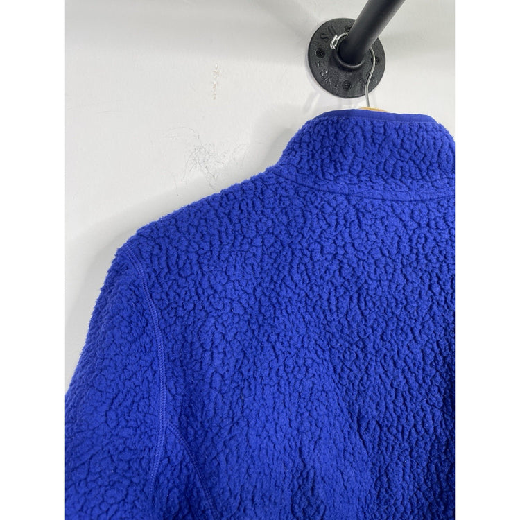 Mens Blue Patagonia Regular Fit Zipper Fleece Mens Size M