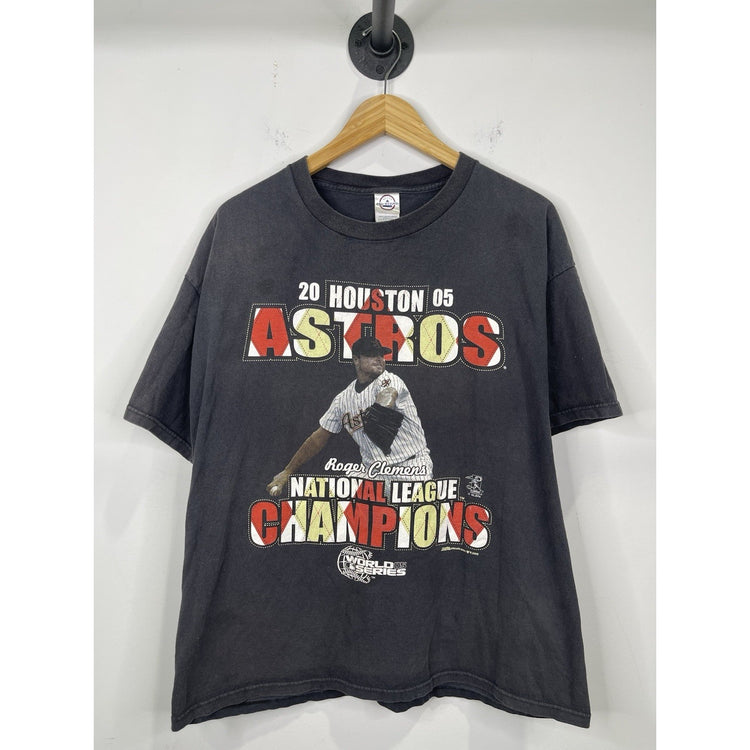 2005 Houston Astros World Series National League Champions T-Shirt SZ XL Clemens