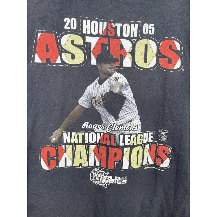 2005 Houston Astros World Series National League Champions T-Shirt SZ XL Clemens