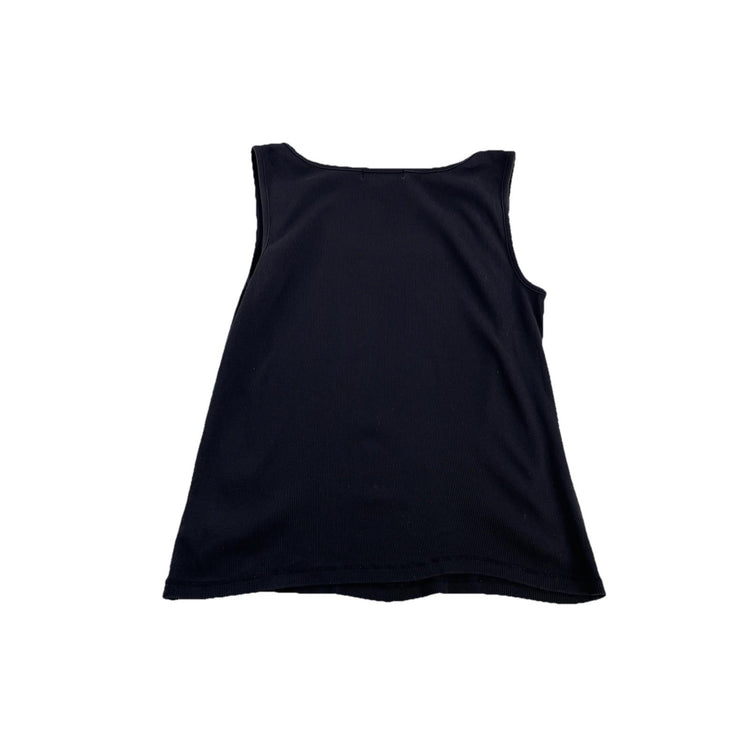 Womens Lauren Ralph Lauren Size Large Black Lace V Neck Tank Top
