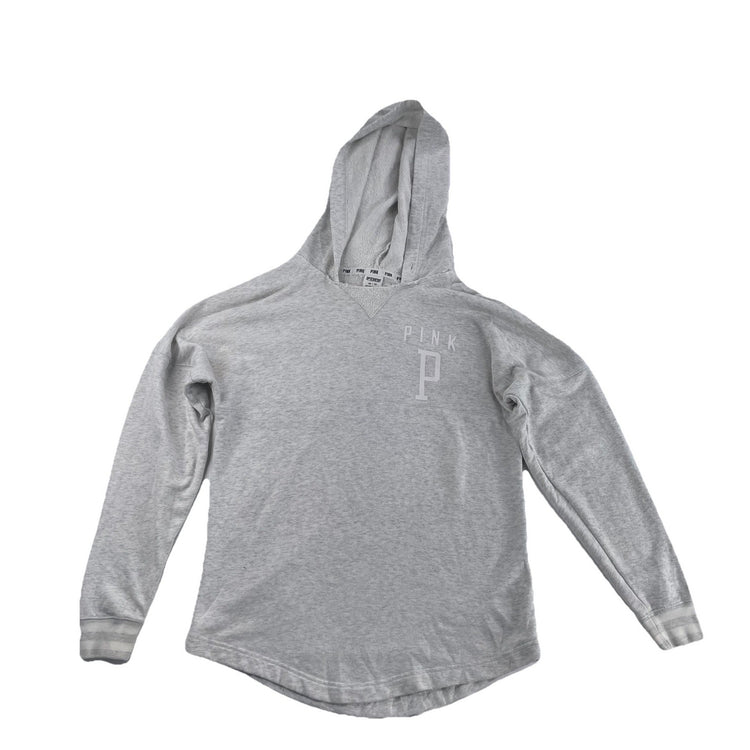 Womens Victoria Secret Light Gray Pullover Hoodie Size XS