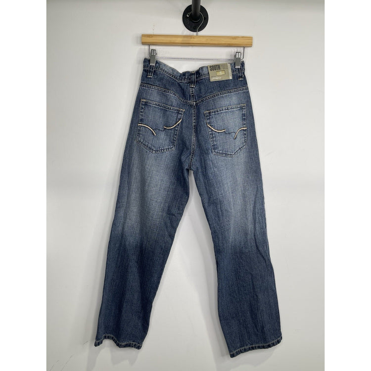 Men’s Vintage Y2K Southpole Dark Wash Denim Baggy Pants 20x31
