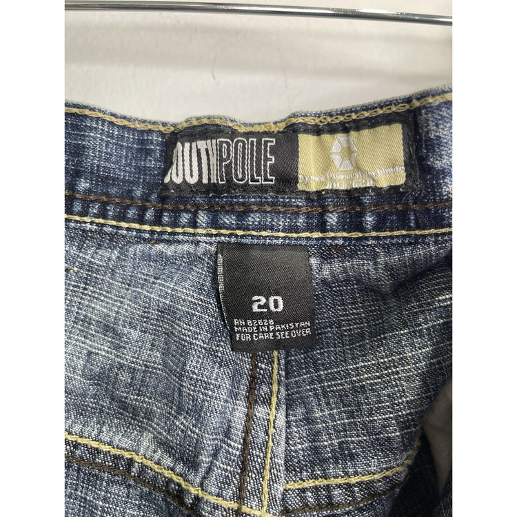Men’s Vintage Y2K Southpole Dark Wash Denim Baggy Pants 20x31