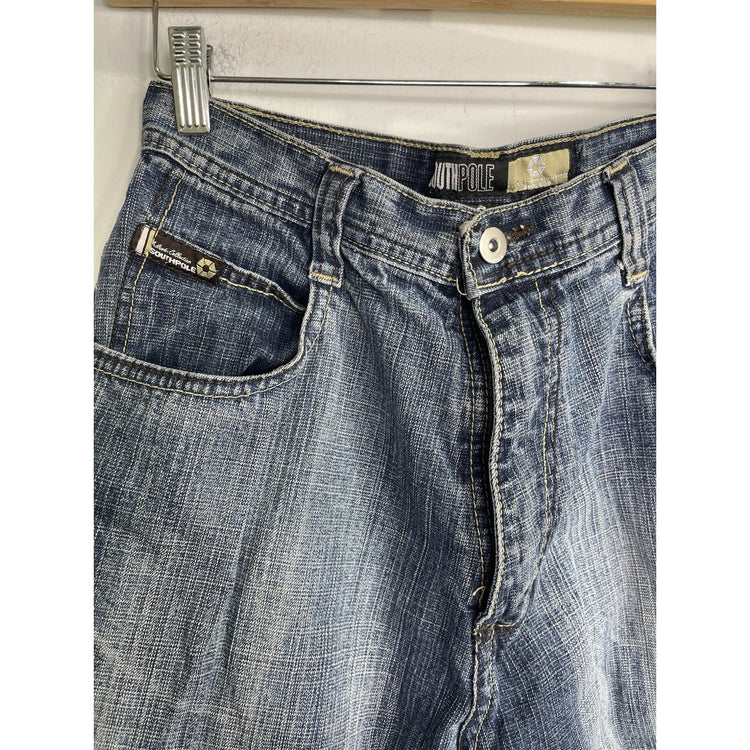 Men’s Vintage Y2K Southpole Dark Wash Denim Baggy Pants 20x31