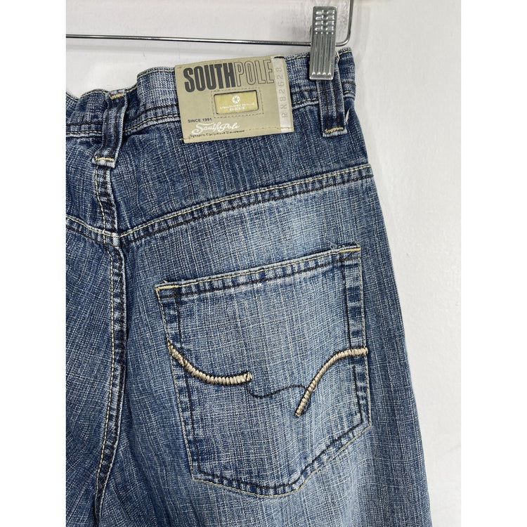 Men’s Vintage Y2K Southpole Dark Wash Denim Baggy Pants 20x31