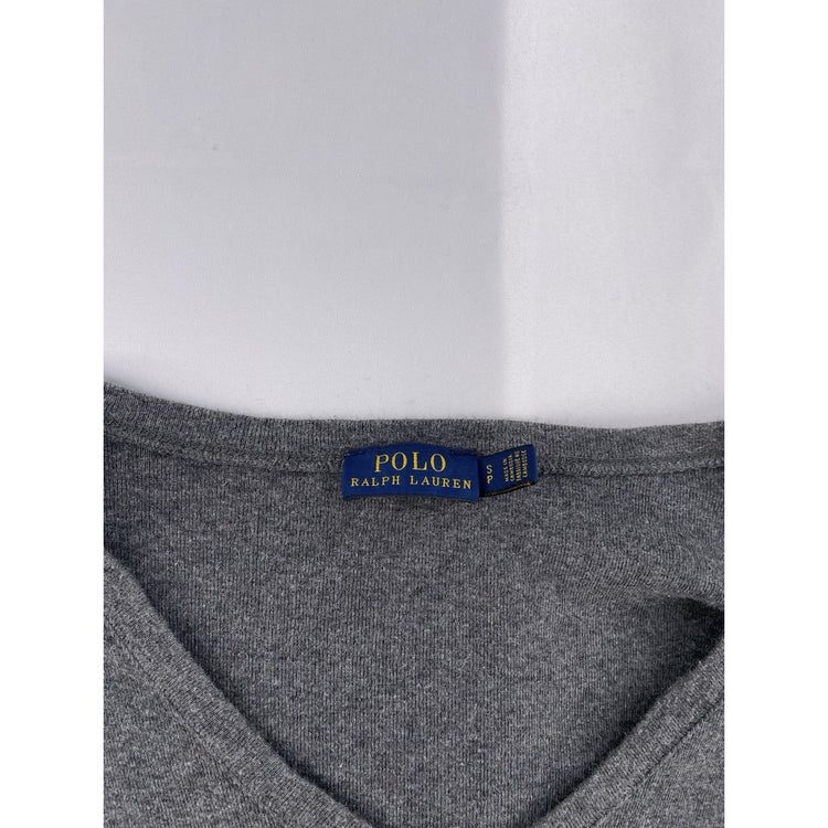 Womens Ralph Lauren Size Small Grey V Neck Sweater