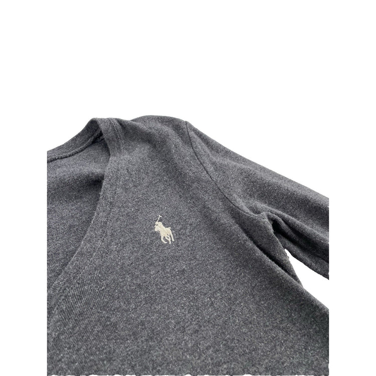 Womens Ralph Lauren Size Small Grey V Neck Sweater