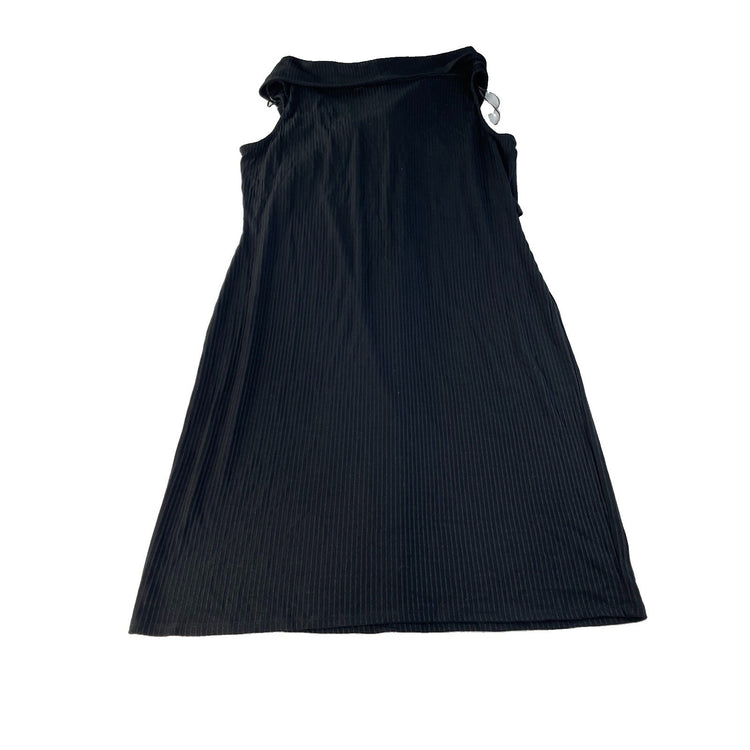 Women Michael Kors Black Ribbed Midi Dress Size 3X