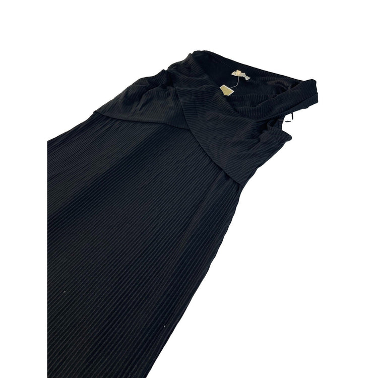 Women Michael Kors Black Ribbed Midi Dress Size 3X