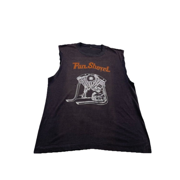 Men’s Sleeves Cutoff Pan Shovel Graphic Size L