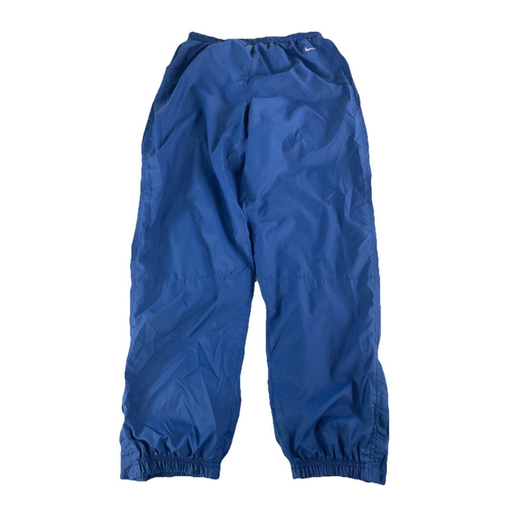 Youth Boys Vintage Nike Blue Nylon Windbreaker Track Pants Size L