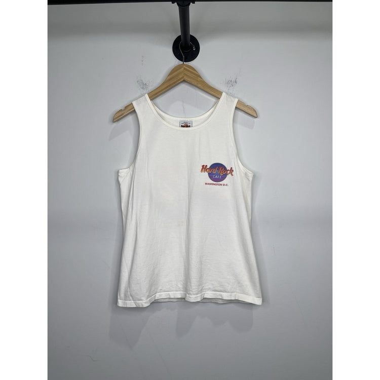 Vtg Hard Rock Cafe Honolulu Mens Small White Tank Top Shirt Hawaii Made In USA