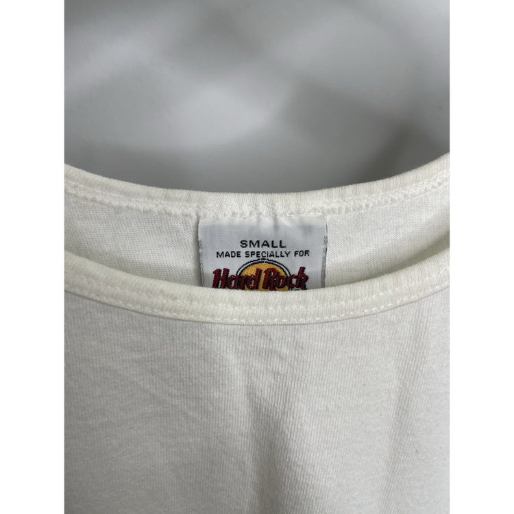 Vtg Hard Rock Cafe Honolulu Mens Small White Tank Top Shirt Hawaii Made In USA