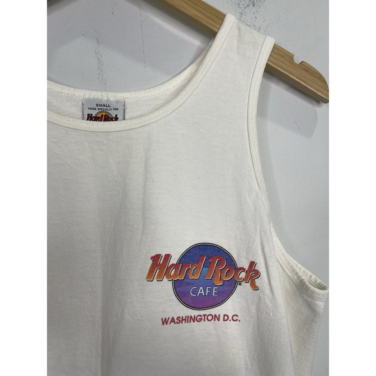 Vtg Hard Rock Cafe Honolulu Mens Small White Tank Top Shirt Hawaii Made In USA