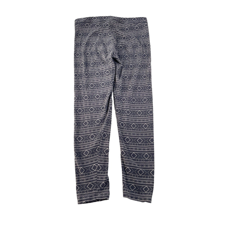 Womens PINK Victorias Secret Gray Diamond Pattern Leggings Size Large