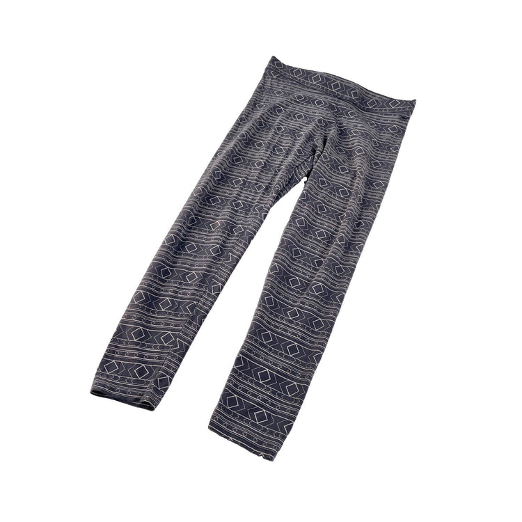 Womens PINK Victorias Secret Gray Diamond Pattern Leggings Size Large