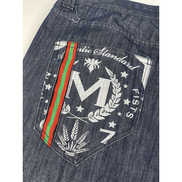 Men’s Y2K MO7 Baggy Dark Blue Baggy Shorts 44x15