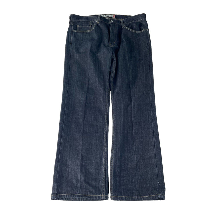 Mens Vintage Levis 559 Dark Wash Indigo Blue Relaxed Straight Jeans Size 38x30