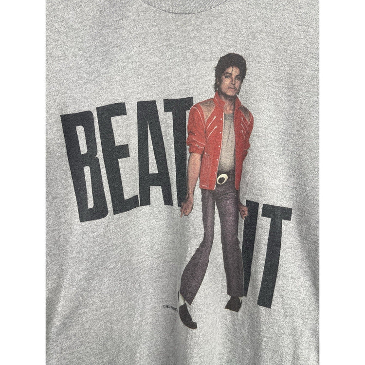 VINTAGE Authentic SINGLE STITCH 1984 Michael Jackson BEAT IT T-Shirt Size Small