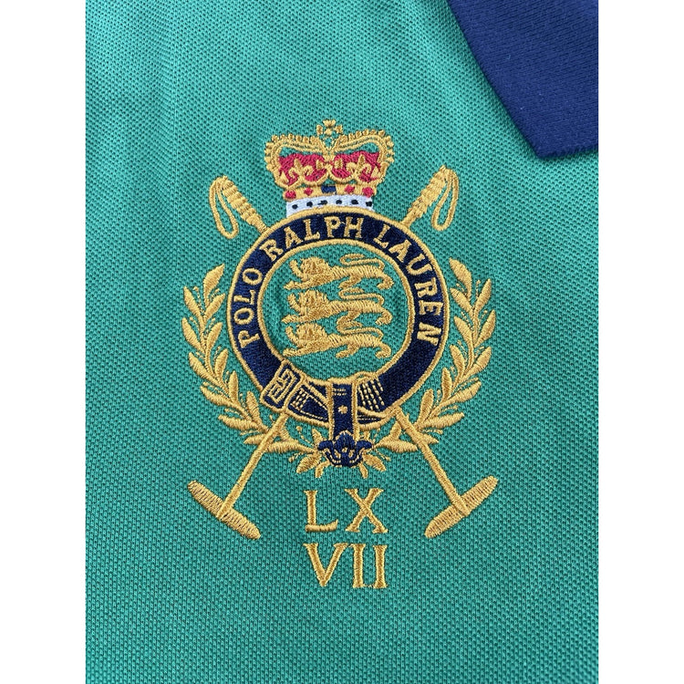 Mens Polo Ralph Lauren Size XL Green PRL Club Collard Shirt