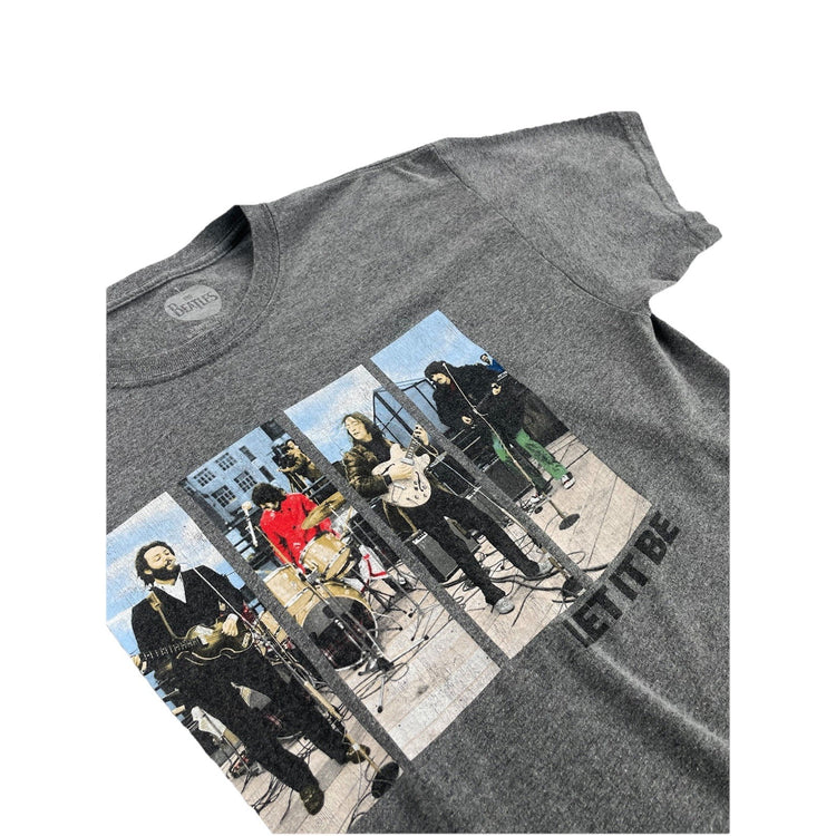 Mens Vintage The Beatles Grapic Gray Tee Size L