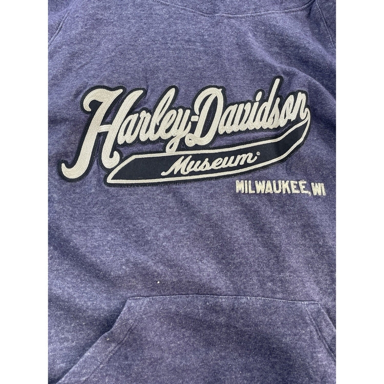 Womens Harley Davidson Museum Purple Pullover Hoodie Size Xl