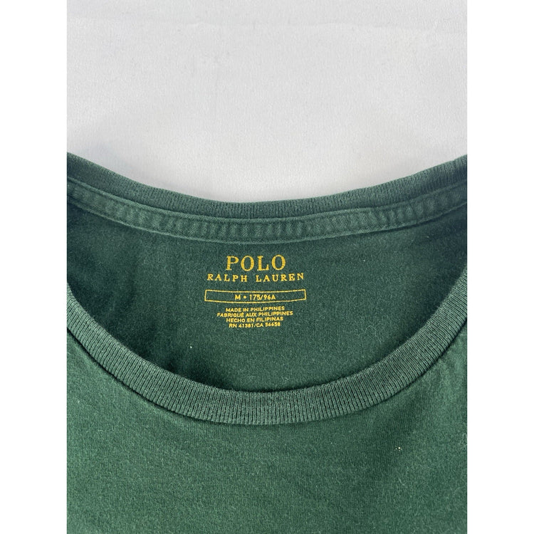 Mens Ralph Lauren Green ‘Polo Bear’ Graphic T Shirt Size Medium