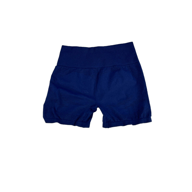 Womens Gymshark Navy Blue Seamless High Rise Athletic Workout Shorts SIZE XS