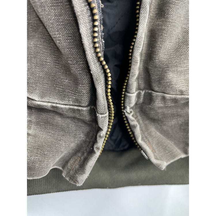 Men’s Vintage Carhartt J06 Brown Jacket Distressed Hooded Sz XL