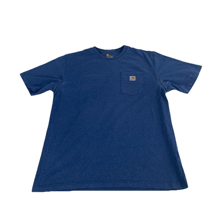 Mens Carhartt Classic Blue Soild Tee Size Xl
