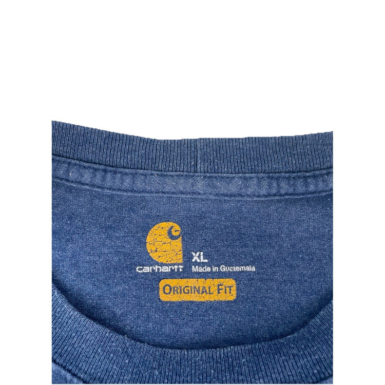 Mens Carhartt Classic Blue Soild Tee Size Xl